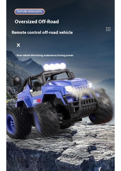 2.4g Rc Buggy Oyuncak Rc Araba Işıkları ile Erkek ve Kız Yüksek Hızlı Araba (Yurt Dışından)