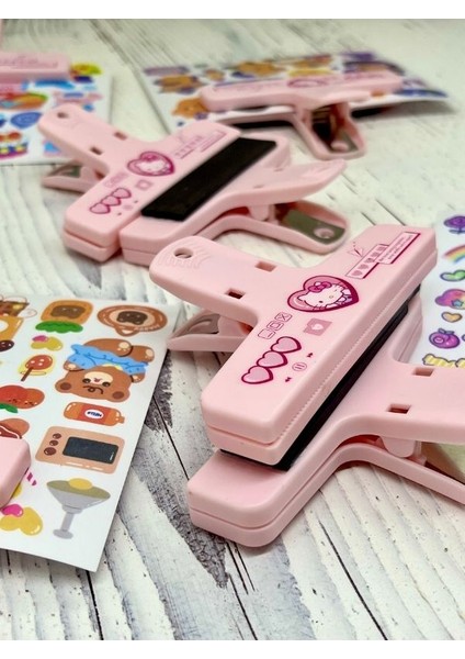Sanrio Karakteri Hello Kitty Pembe Renk Çok Fonksiyonlu Mıknatıslı Klips/fotoğraf Mandalı/kıskaç Ataş/kitap Ayracı