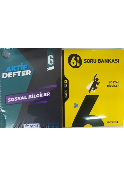Yanıt Yayınları 6. Sınıf Sosyal Bilgiler Aktif Defter+ Hız Yayınları Sosyal Bilgiler Soru Bankası