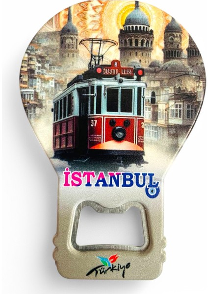 Galata Gift Şişe Açacağı Açacak Magnet Balon Şeklinde Dekoratif Soda Gazoz Açacağı Istanbul Temalı