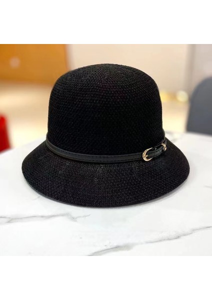 Yeni Güneş Kremi Çok Yönlü Balıkçı Şapkası Örgü Kadın Örme Içi Boş Eğlence Gezisi Gösteri Yüzü Küçük Melon Şapka Güneş Şapkası (Yurt Dışından)
