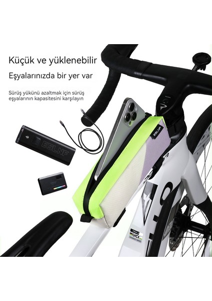 Mkjınmeı Dağ Bisikleti Bisiklet Çantası Üst Boru Çantası Ön Kiriş Çantası Bisiklet Ekipmanı (Yurt Dışından) fiyatları