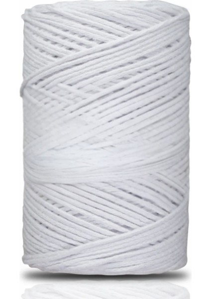 Pamuk Makrome 2 mm Beyaz