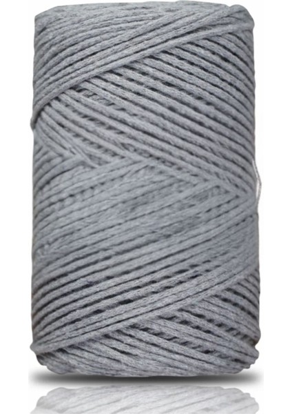 Pamuk Makrome 2 mm Gri