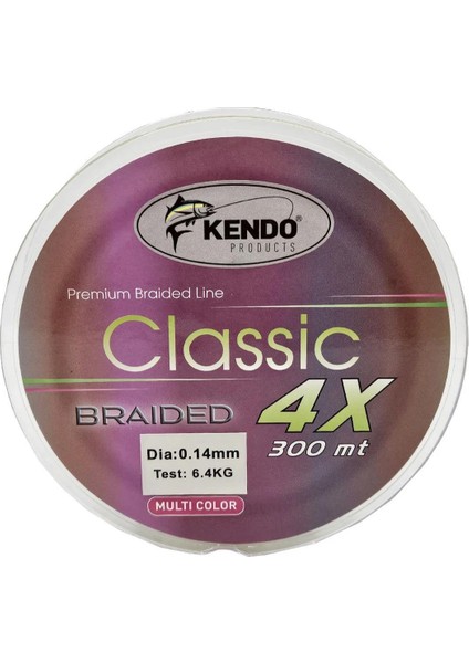 Classic 4x 300M Multicolor Örgü Ip 0.16MM