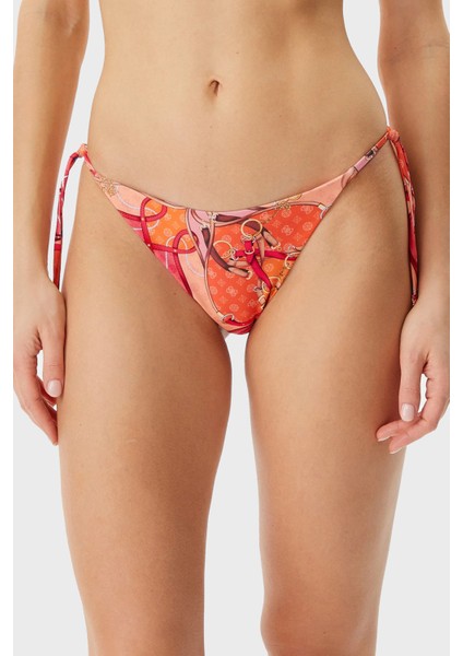 String Desenli Bağlamalı Bikini Altı E5GO15KCR12 Bayan Bikini Altı E5GO15 KCR12 P34K