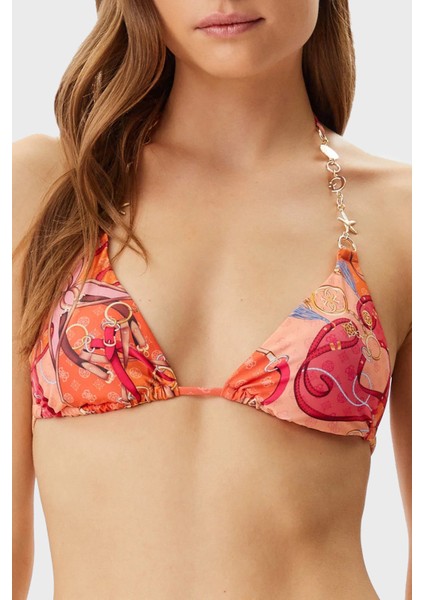 Triangle Aksesuarlı Üçgen Bağlamalı Bikini Üstü E5GJ19KCR12 Bayan Bikini Üstü E5GJ19 KCR12 P34K