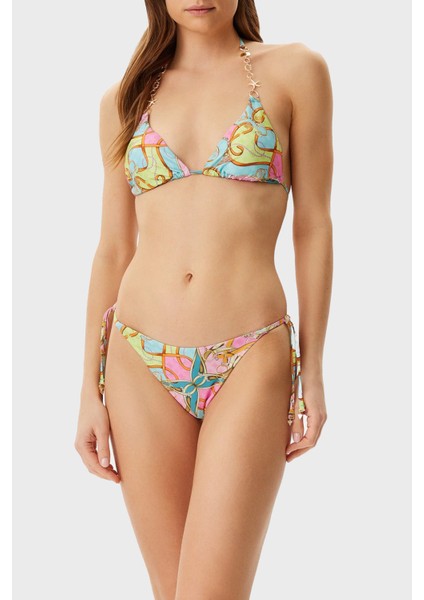 String Desenli Bağlamalı Bikini Altı E5GO15KCR12 Bayan Bikini Altı E5GO15 KCR12 P7WO