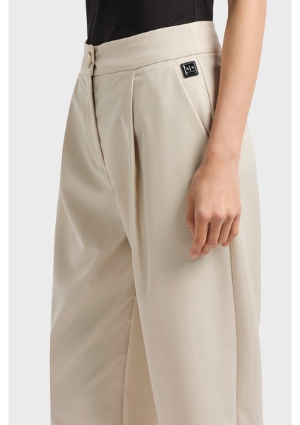 Relaxed Fit Yüksek Bel Daralan Paça Pileli Pantolon Bayan Pantolon XW000222 AF10855 U1095 fırsatları