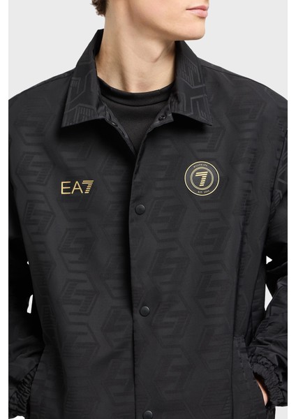 Logolu Regular Fit Jakarlı Monogram Ceket Erkek Ceket 7M000262 AF13722 UC001
