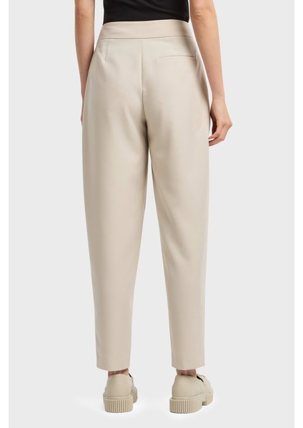 Relaxed Fit Yüksek Bel Daralan Paça Pileli Pantolon Bayan Pantolon XW000222 AF10855 U1095