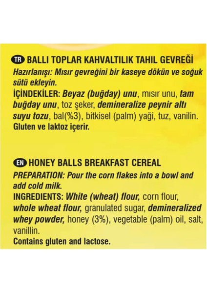 Turk Garden Honey Balls Ballı Mısır Gevreği 500 gr 12'li Paket fırsatları