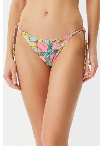 String Desenli Bağlamalı Bikini Altı E5GO15KCR12 Bayan Bikini Altı E5GO15 KCR12 P7WO