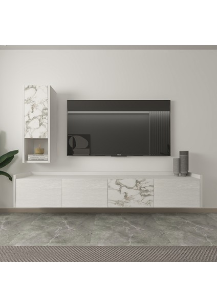 T007 Duvara Monte, Raflı Tv Ünitesi