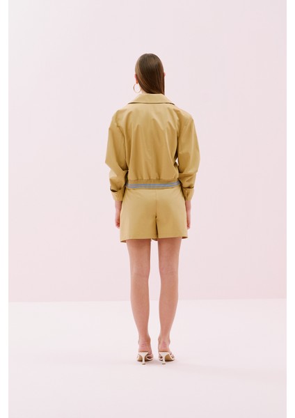 Önden Fermuarlı Tek Cepli Mont Bej Y2517502_024 fiyatları