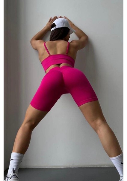 Poppita Şortlu Takım - Neon-Pembe