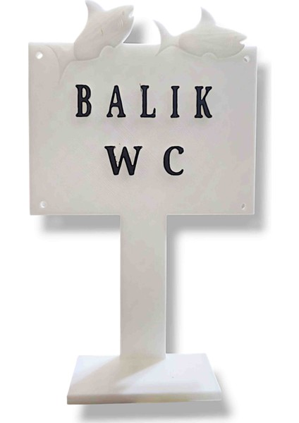 Büyük Boy Balık WC 15x9 cm Akvaryum Dekoru