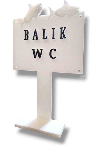 Orta Boy Balık WC 12x7 cm Akvaryum Dekoru