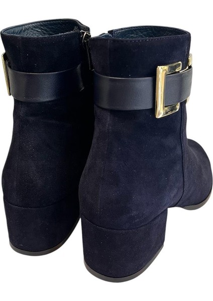 Lacivert Süet Deri Içi Sıcak Astar Bot fırsatları