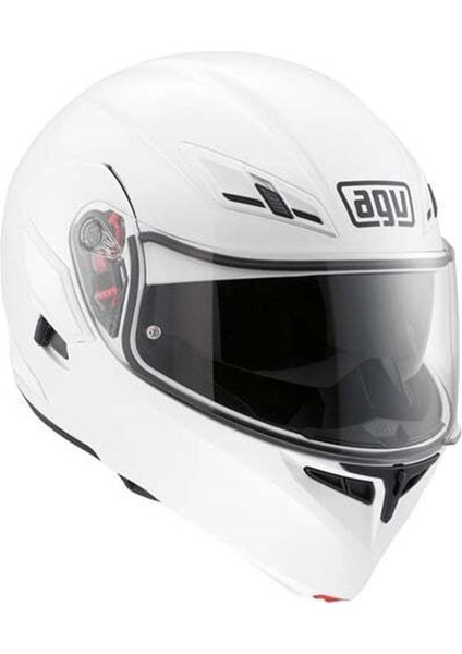 Kask Agv Compact St Sold Plk Çene Açilir White
