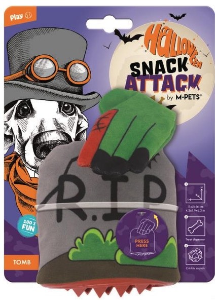 Halloween Tomb Snack Attack Köpek Oyuncağı