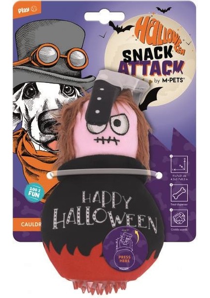 Halloween Cauldron Snack Attack Köpek Oyuncağı