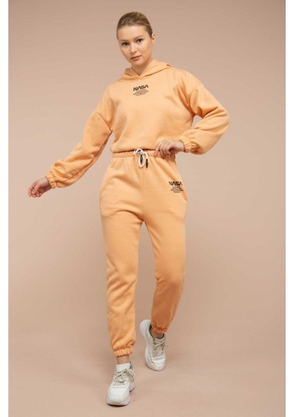 Kadın Polarlı Baskılı Eşofman Takımı modelleri