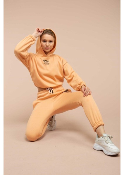 Kadın Polarlı Baskılı Eşofman Takımı indirimleri