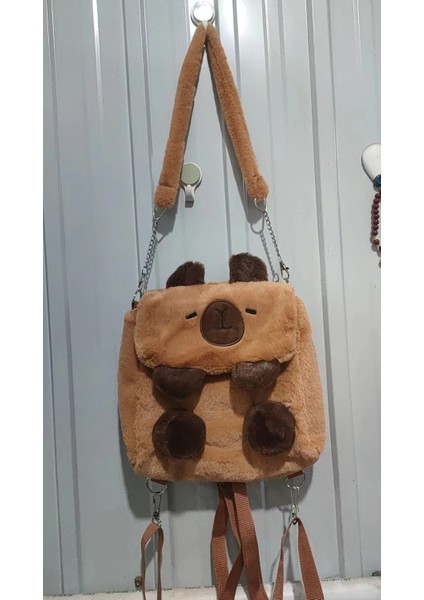 Çirkin Capybara Sırt Çantası Peluş Bebek Tatil Hediyesi (Yurt Dışından)