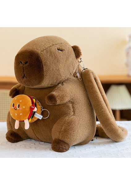 Capybara Sırt Çantası Peluş Oyuncaklar Çirkin Sevimli Oyuncak Tatil Hediyesi (Yurt Dışından)