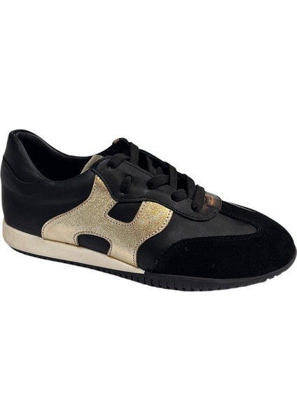 Siyah Deri Sneaker