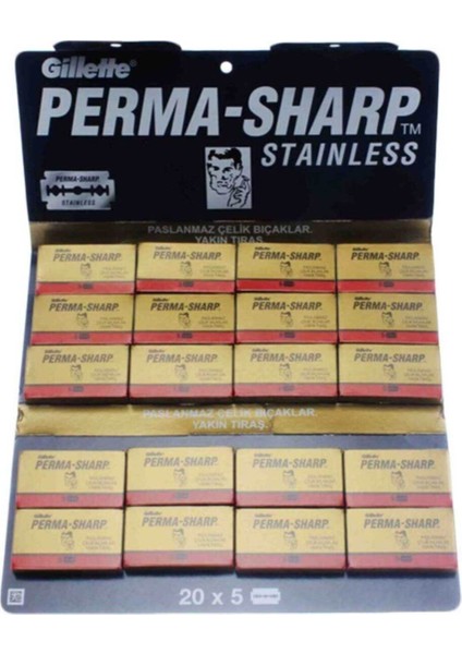Permasharp Tıraş Jileti 100'LÜ Kaset