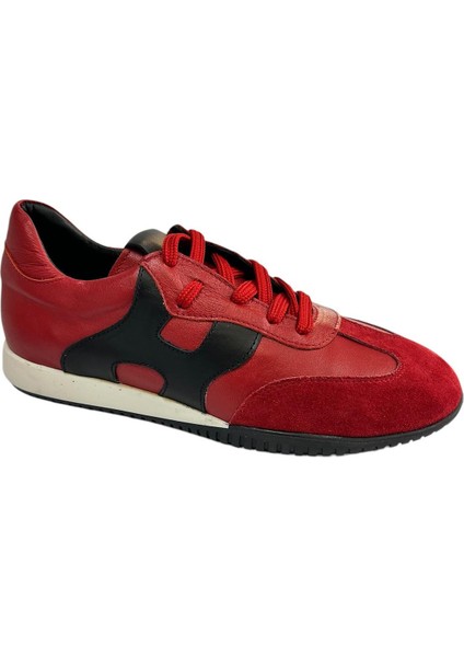 Kırmızı Deri Sneaker