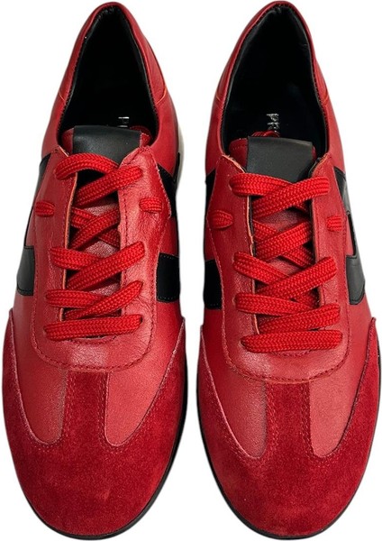 Kırmızı Deri Sneaker modelleri