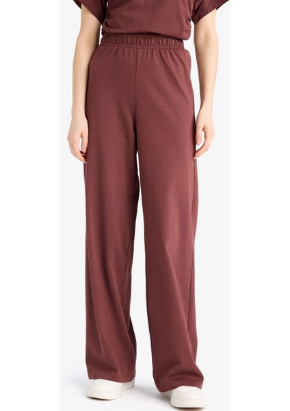 Wide Leg Basic Düz Geniş Paça Premium Pantolon E5782AX25SP