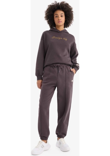 Fit NBA Brooklyn Nets Oversize Geniş Kalıp Kapüşonlu Kalın Sporcu Sweatshirt fiyatları