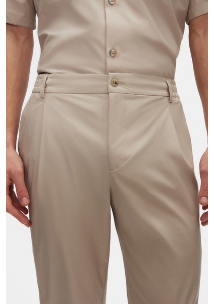 Relaxed Fit Bej Ince ve Hafif Rpt Jogger Pantolon modelleri