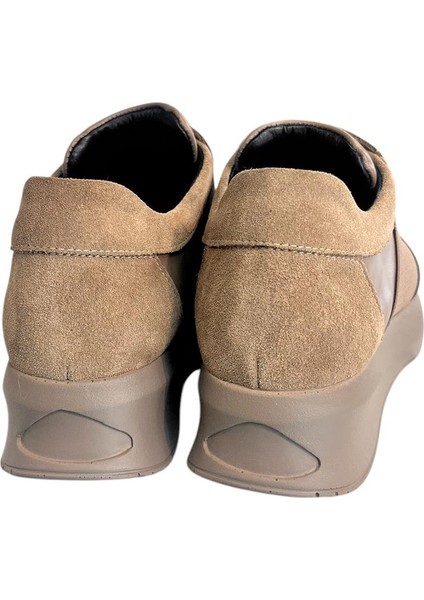 Bej Deri Comfort Taban Sneaker fırsatları
