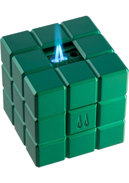 Heritage Çift Torch Pürmüz & Soft Flame Yeşil Masa Tipi Puro Çakmağı