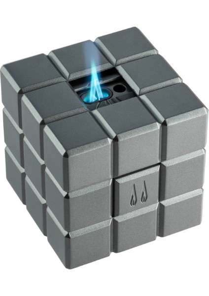 Heritage Çift Torch Pürmüz & Soft Flame Gümüş Masa Tipi Puro Çakmağı