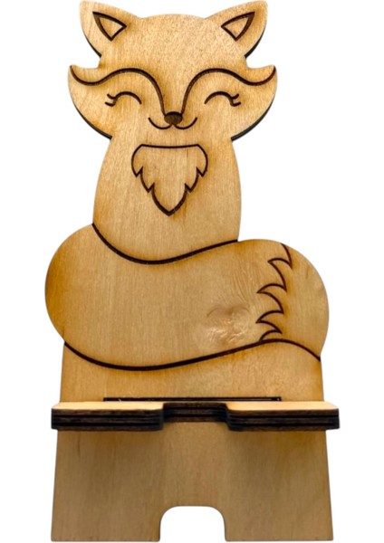 Ahşap Telefon Tutucu Hayvanlar Alemi 2 fiyatları