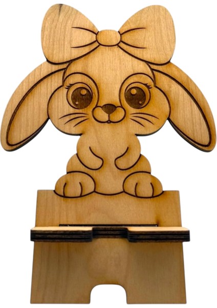 Ahşap Telefon Tutucu Hayvanlar Alemi 2 modelleri