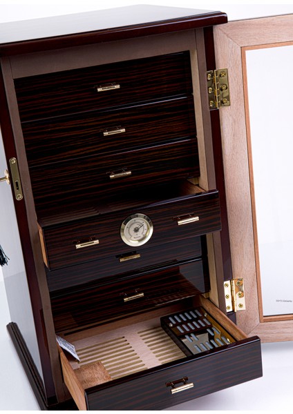 Premiumquality La Paz 7 Çekmeceli Sedir Humidor Puro Kutusu fırsatları