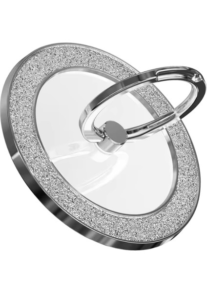 Magnetic Ring Holder - Metal - Cep Telefonu Yüzük Tutucu - Silver