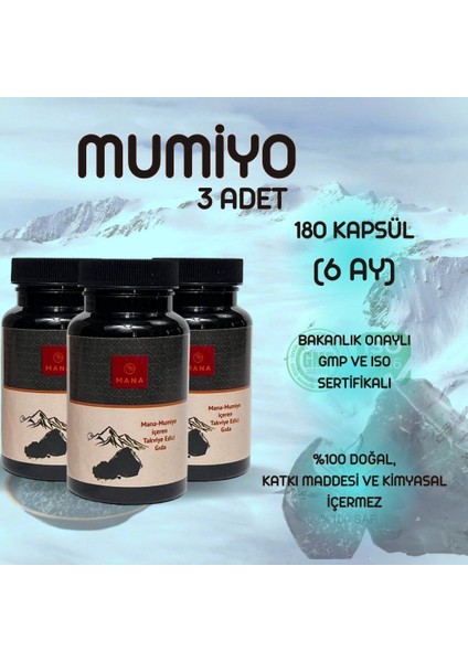 3 Adet Mumiyo 200 Mg 60 Tablet