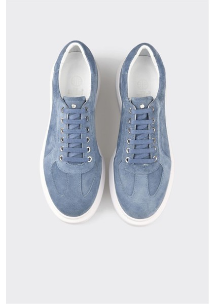 Mavi Deri Erkek Spor Ayakkabı fırsatları