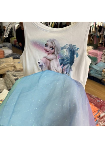 Askılı Elsa Elbise Beyaz fiyatları