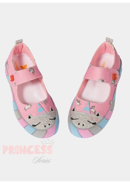 Unicorn Kanvas 3D Baskılı Kız Çocuk Babet