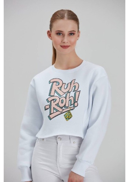 Kadın Beyaz Baskılı Sweatshirt fiyatları