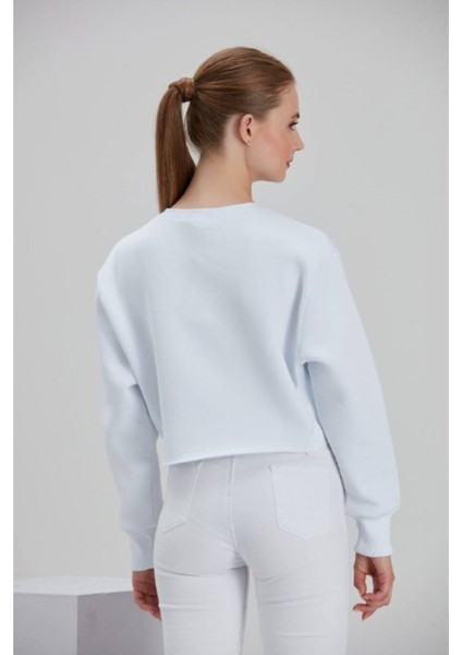 Kadın Beyaz Baskılı Sweatshirt fırsatları